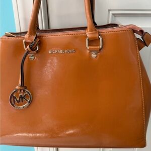 Michael Kors Caramel Leather Satchel